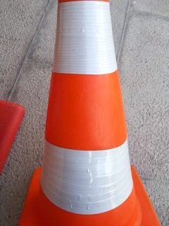 repaired traffic cone